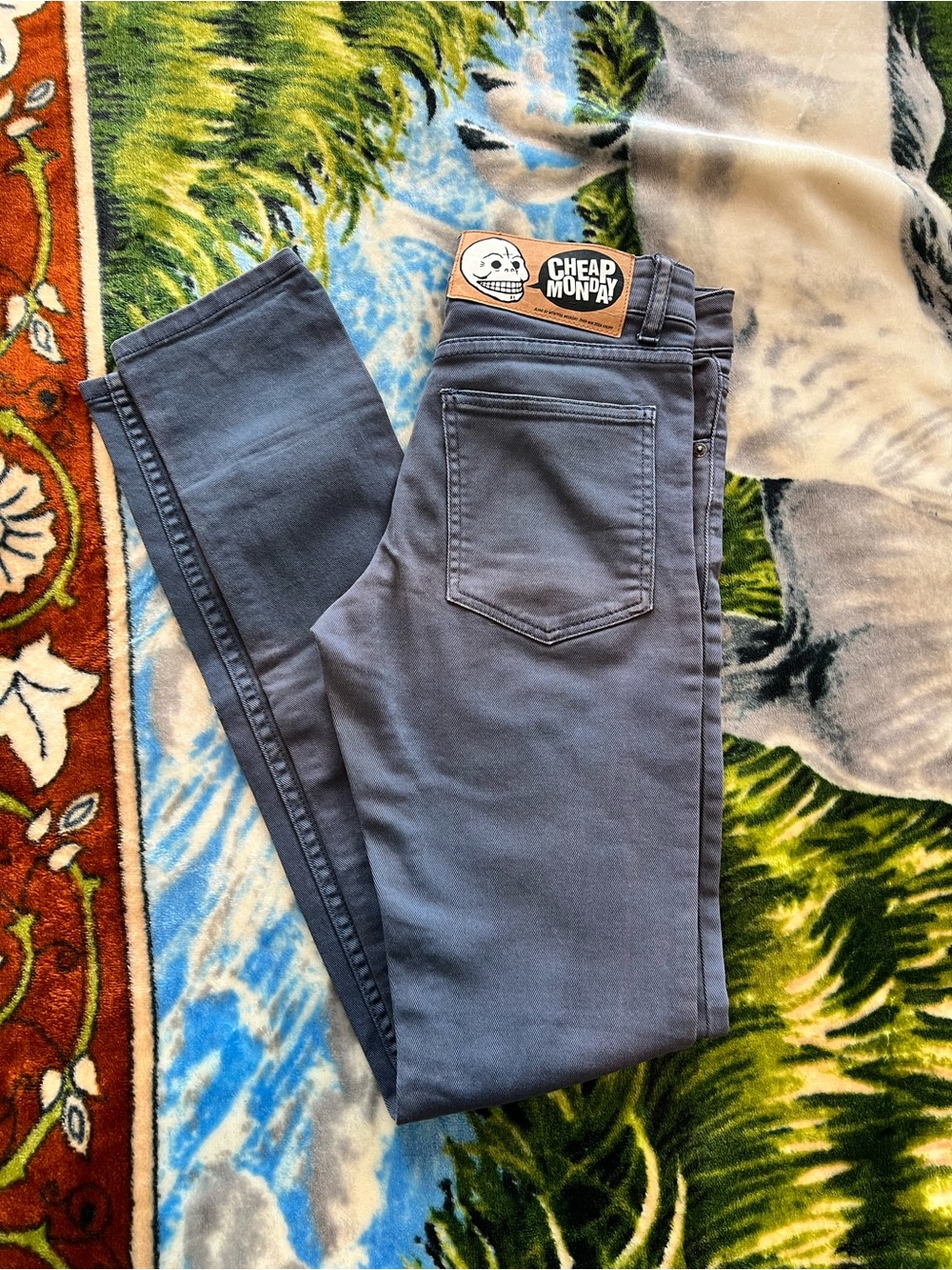 Cheap Monday Women’s Skinny Jeans - Slate Gray Blue